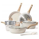 CAROTE Pots and Pans Set Nonstick, White