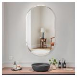 Frameless Bathroom Mirror, 26X38 inch Fr