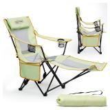 YOUNG WOOD Camping Lounge Chair, Portabl