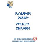 PAYMENTS POLICY POLITICAS DE PAGO