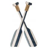 K&N41 Indoor D cor Blue & White Wooden T