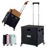 Folding Utility Cart Portable Rolling Cr