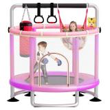 5-in-1 Toddler Trampoline for Kids,60''