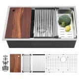 30 Inch Undermount Kitchen Sink Workstat