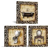 Saypeacher Cheetah Bathroom Decor Leopar