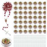 50 Pcs Virgen De Guadalupe Scented Red R