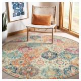 Lahome Moroccan Trellis Washable Round A