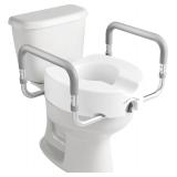 HOMLAND Raised Toilet Seat with Handles,