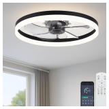 20' Ceiling Fan with Light, Upgraded Low