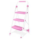 3 Step Ladder, Portable Folding Step Sto
