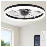 23.6' Ceiling Fan with Light, Upgraded L