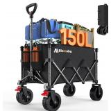 Collapsible Wagon Cart, 150L Heavy Duty