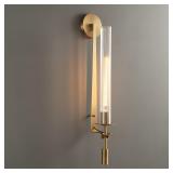 LIGHTLAND Gold Wall Sconce, 28 Inch Mode