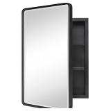 TEHOME Farmhouse Black Metal Framed Rece