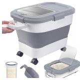 HOYTAMDA 20-30Lbs Rice Container,Collaps