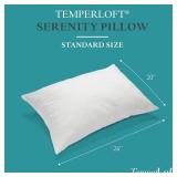1pk TemperLoft Serenity Pillows Standard