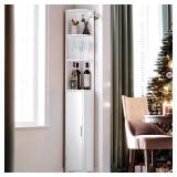 MOHOPE Corner Shelf with Cabinet, 74.8'