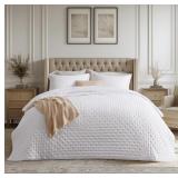 Bedsure King Quilt - Bright White Bedspr