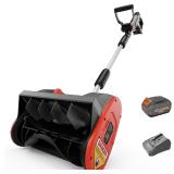 Mellif Cordless Snow Shovel, 12-Inch Bru