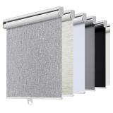 Grey Cordless Roller Shades Blackout Bli