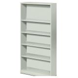 Assembled! HON Metal Bookcase, 5 Shelves, 34-1/2 W