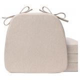 4pk Chair Cushions for Dining Chairs, D-Shap