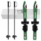 Odoland Kid's Beginner Snow Skis and Pol