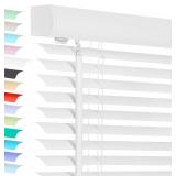 White 1' Mini Blinds for Indoor Windows: