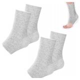 2 Pairs of Compress Bamboo Foot Sleeves,