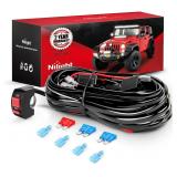 Nilight LED Light Bar Wiring Harness Kit Motorcycl