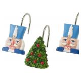 Avanti Linens Shower Hook Set Holiday Bathroom Dec