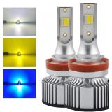 1797 LED Headlight Fog Lights Bulbs H11 H8 Yellow