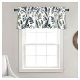 18'x52' Devonia Allover Light Filtering Valance Wh