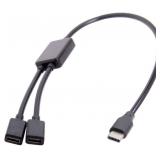 Chenyang CY USB C OTG Cable,USB Type C 1 Male to 2