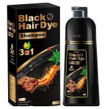 Hair Dye Shampoo 3 in 1 for Gray Hair, Herbal Ingr