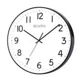 Bulova The Office Mate 16' Wall Clock Plastic in B