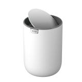 EKO Mini Desk Trash Can with Swing-Top Lid 0.4 Gal