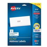 Avery : Easy Peel Address Labels for Inkjet Printe