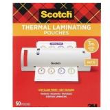 Scotch Matte Thermal Laminating Pouches, Ultra Cle