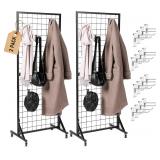 2 Grid Wall Panels | 2'x5' Portable Display Stand