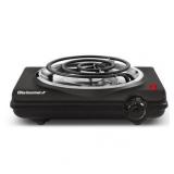 Elite Gourmet ESB100B 1-Coil Black Electric Hot Pl