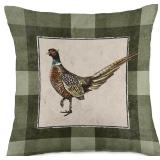 A Very British Pheasant Throw Pillow