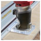 POWERTEC Guide Rail Adapter for Fixed Base Trim Ro