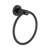 Symmons Dia Matte Black Wall mount Single Towel Ri