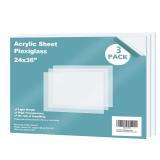 Egofine Plexiglass Sheets Acrylic Sheets 3 Pack of