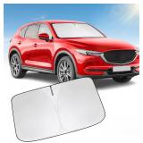 Front Windshield Sun Shade Compatible with Mazda 3