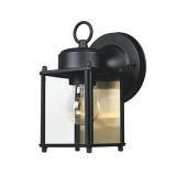 Preston Black 1-Light Outdoor Line Voltage Hardwir