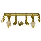 LASCO 14-1053 Toilet Seat Hinge Polished Brass Met