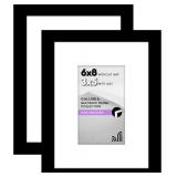 Americanflat 6x8 Picture Frame with Polished Plexi