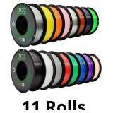 PETG 3D Printer Filament Bundle, 16 Rolls, Dimensi